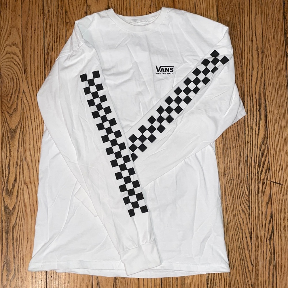 Vans white long sleeve